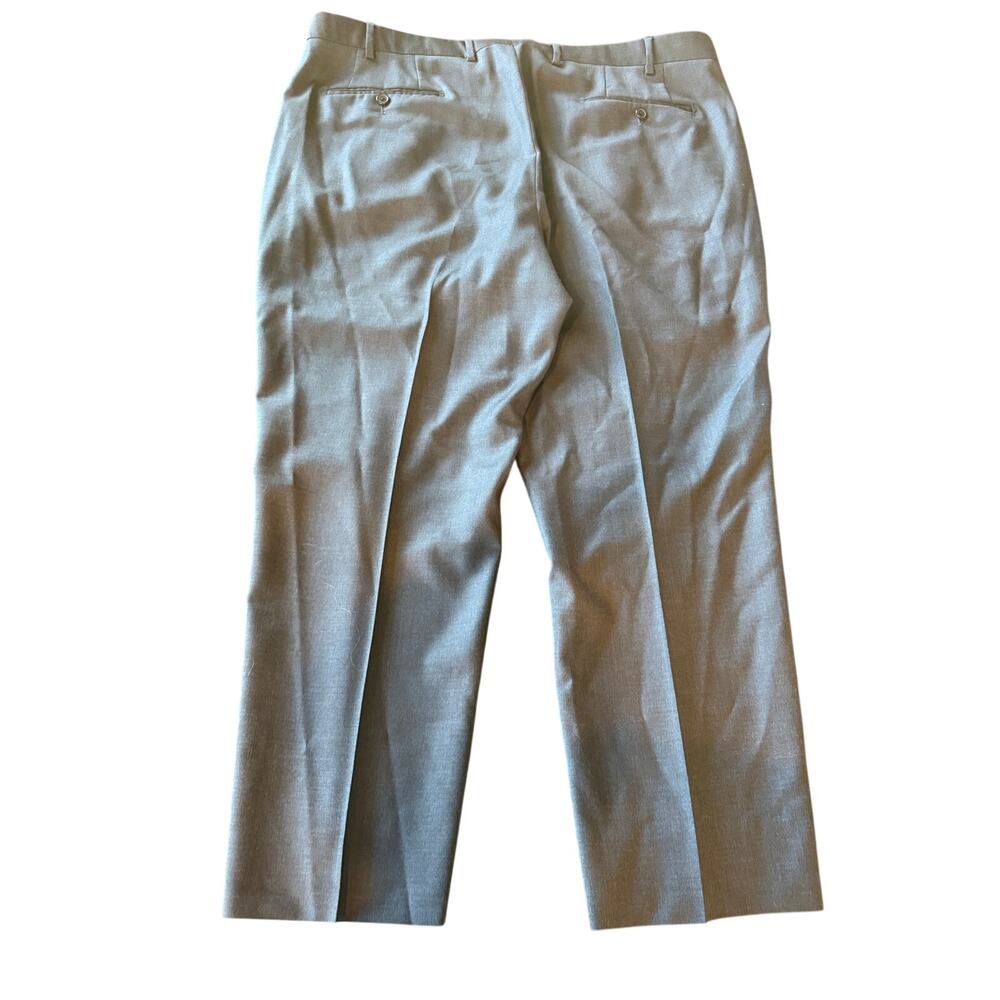 Santorelli Men Wool Trousers Dress Pants Size 40 Blue Business Office Work Italy - Picture 2 of 11